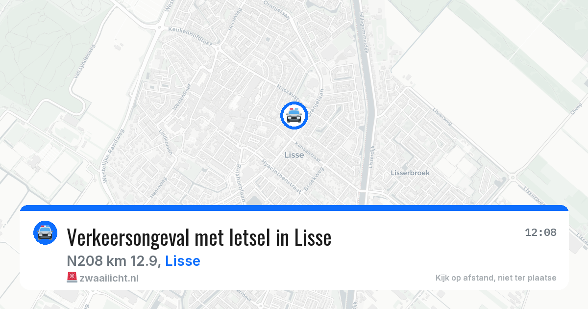 Verkeersongeval met letsel in Lisse — 5 mei 2026