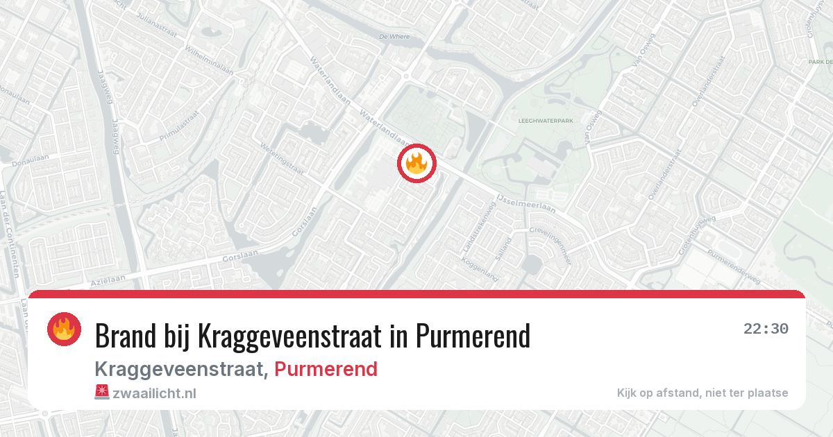 Brand bij Kraggeveenstraat in Purmerend — 4 jul 2026