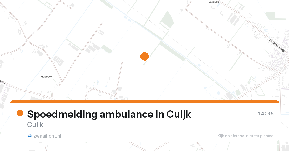 Spoedmelding ambulance in Cuijk — 26 aug 2026