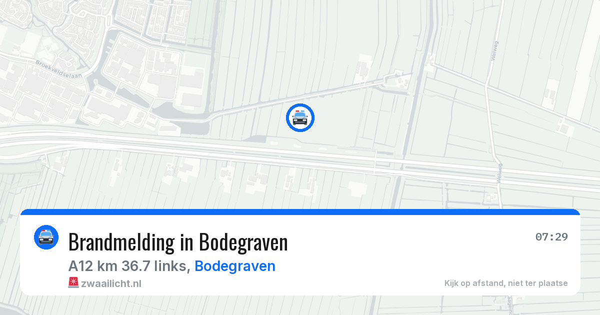 Brandmelding in Bodegraven — 11 aug 2026