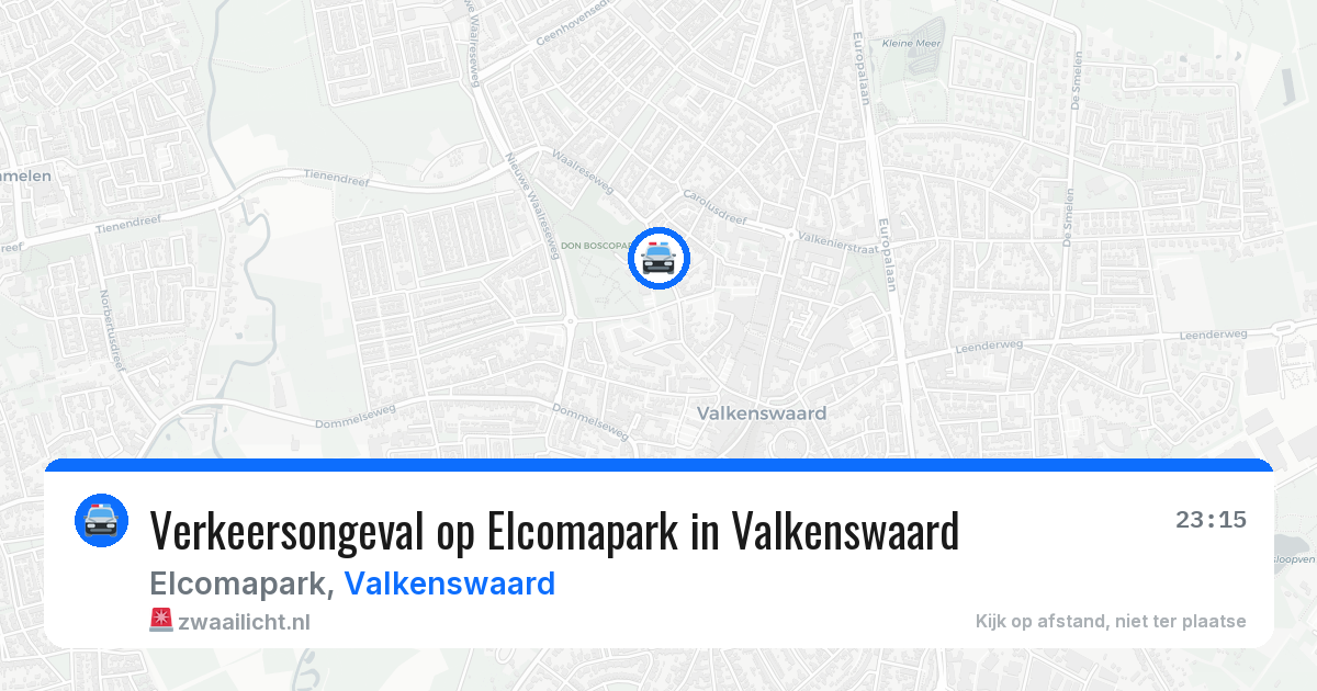 Verkeersongeval op Elcomapark in Valkenswaard — 21 mei 2026