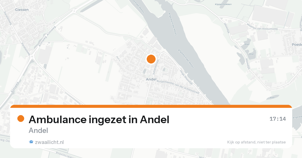 Ambulance ingezet in Andel — 31 jan 2026