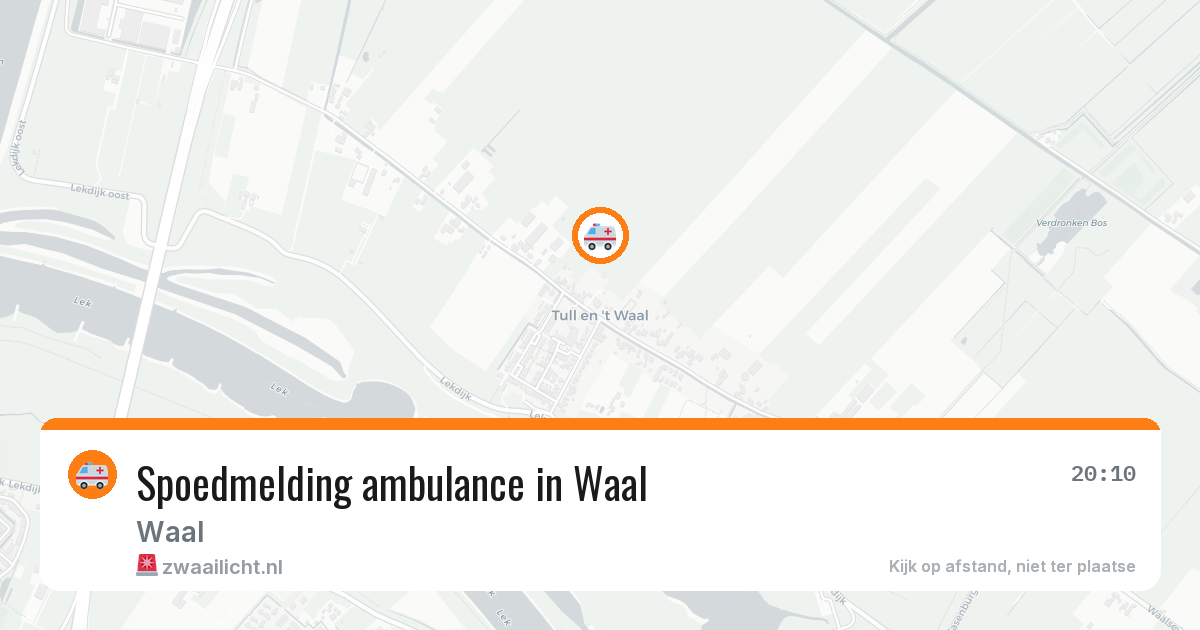 Spoedmelding ambulance in Waal — 2 feb 2026