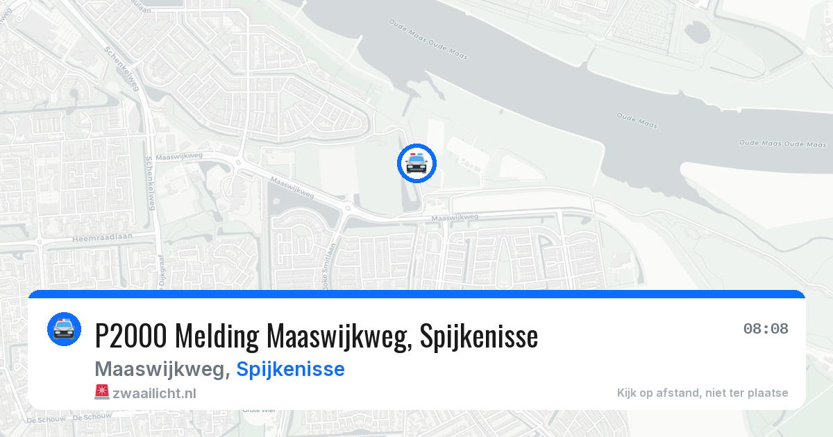 P2000 Melding Maaswijkweg, Spijkenisse — 12 mei 2026