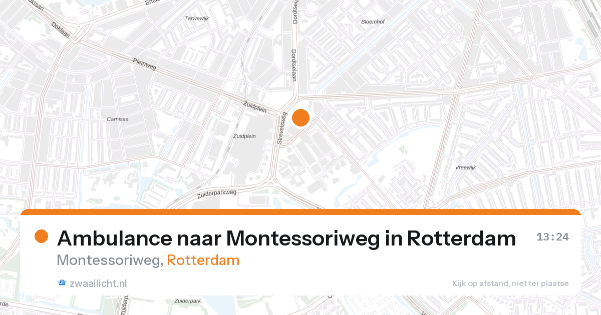 Ambulance naar Montessoriweg in Rotterdam — 27 aug 2026