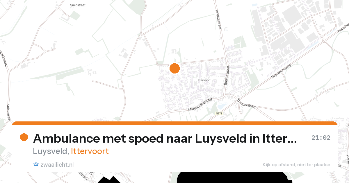 Ambulance met spoed naar Luysveld in Ittervoort — 24 aug 2026