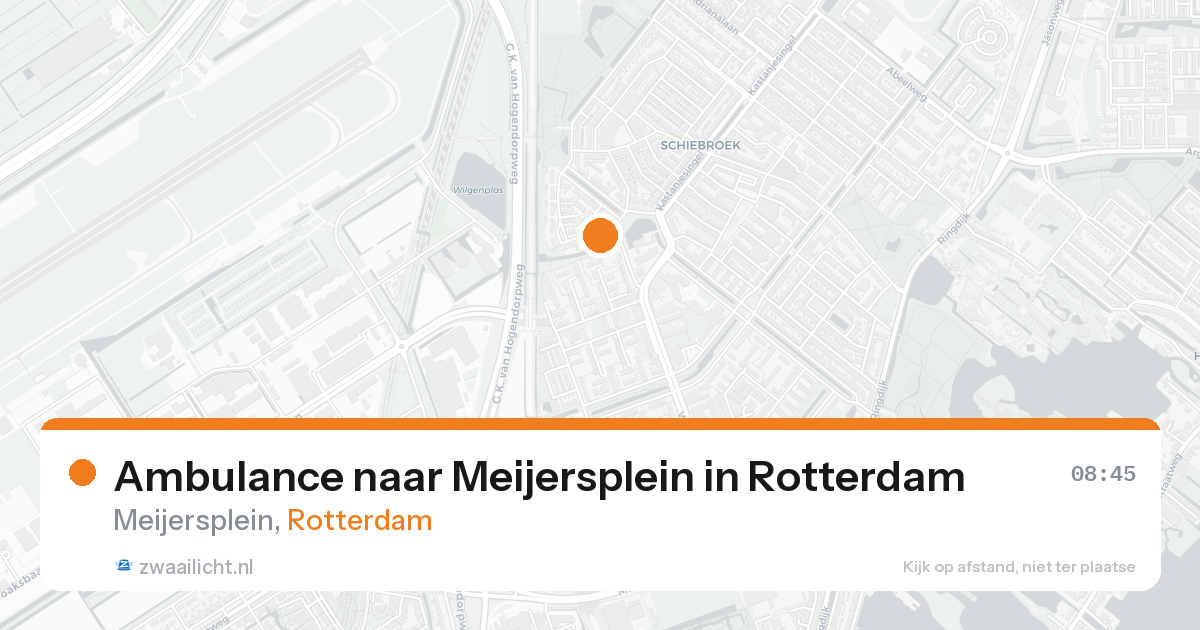 Ambulance naar Meijersplein in Rotterdam — 25 aug 2026