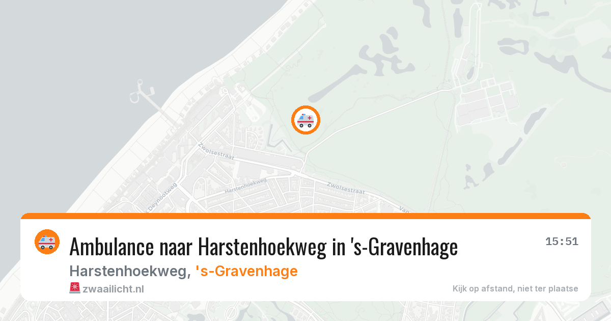 Ambulance naar Harstenhoekweg in 's-Gravenhage — 30 jun 2026