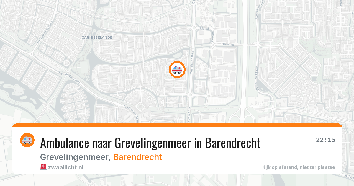 Ambulance naar Grevelingenmeer in Barendrecht — 10 aug 2026
