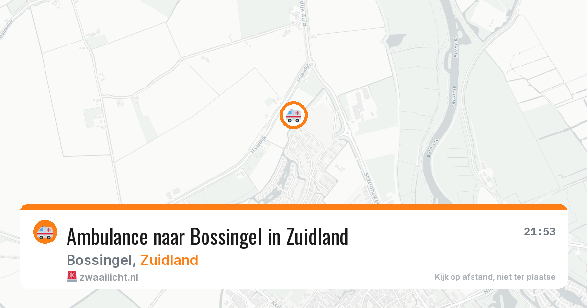 Ambulance naar Bossingel in Zuidland — 22 jul 2026