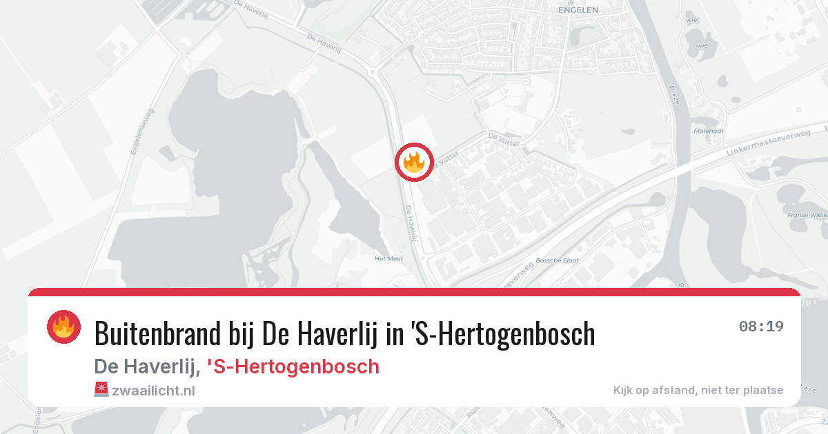 Buitenbrand bij De Haverlij in 'S-Hertogenbosch — 1 aug 2026