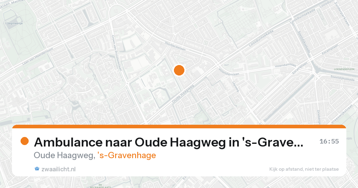 Ambulance naar Oude Haagweg in 's-Gravenhage — 25 aug 2026