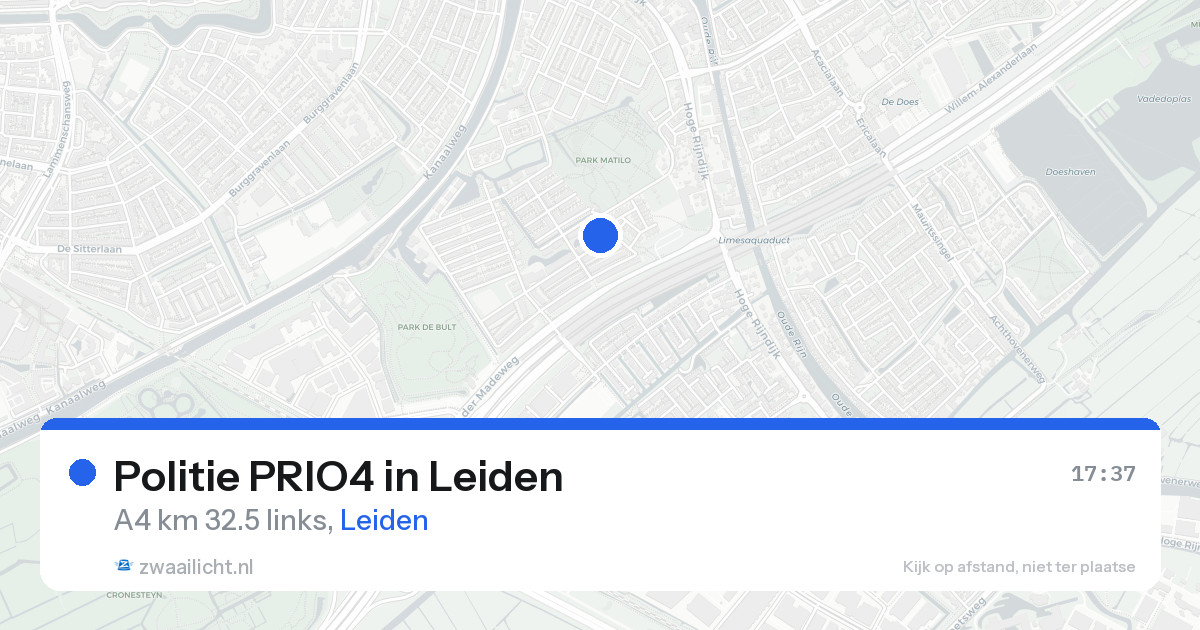 Politie PRIO4 in Leiden — 16 aug 2026 | 🚨 Zwaailicht.nl