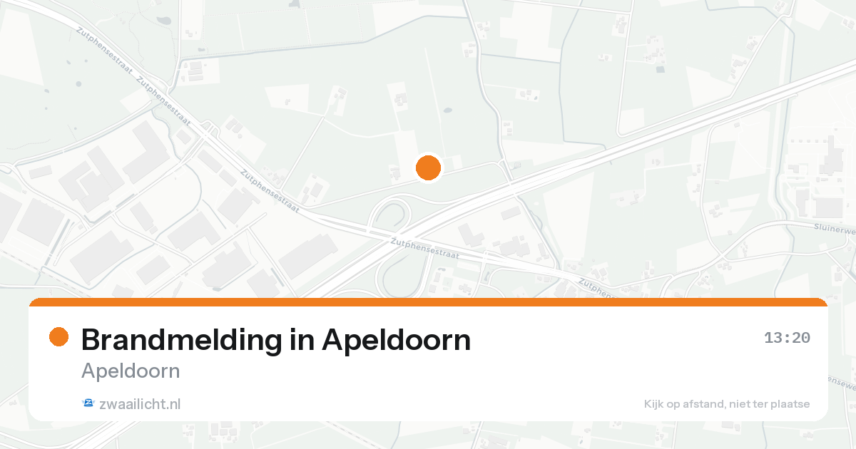 Brandmelding in Apeldoorn — 24 aug 2026