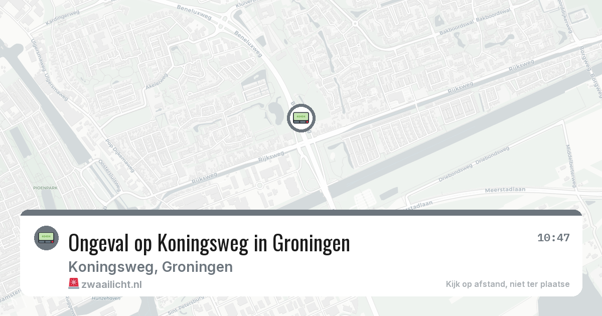 Ongeval op Koningsweg in Groningen — 27 feb 2026