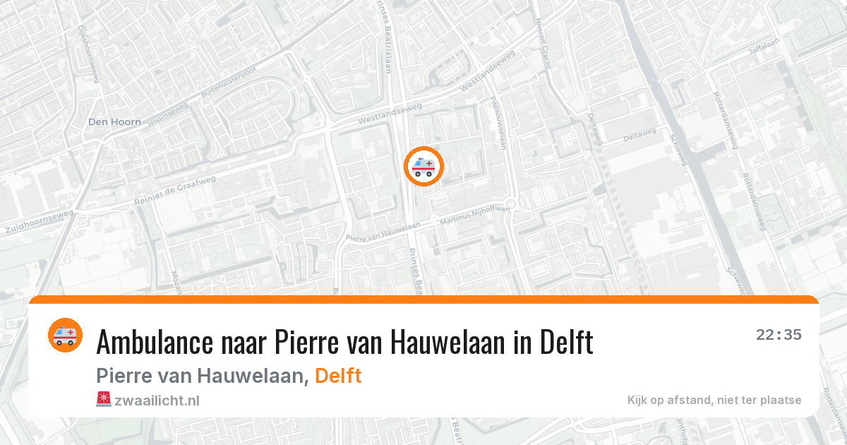 Ambulance naar Pierre van Hauwelaan in Delft — 3 jul 2026