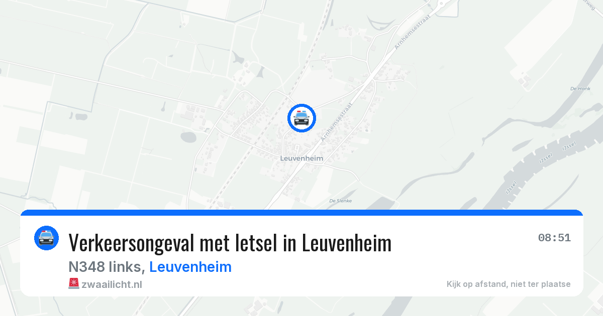 Verkeersongeval met letsel in Leuvenheim — 29 mei 2026