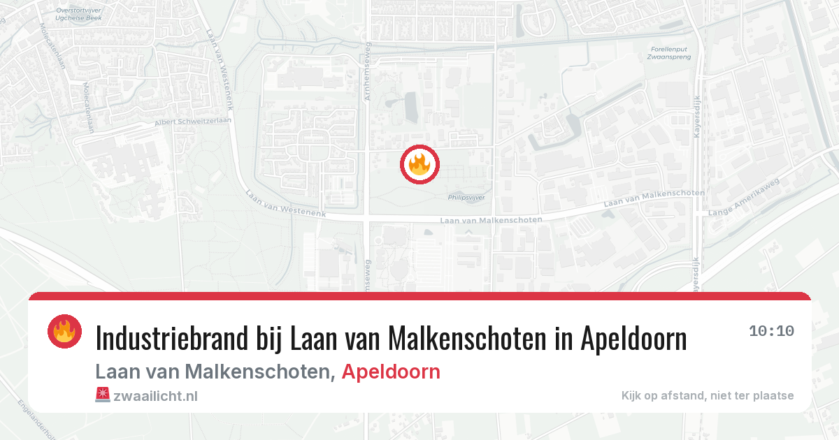 Industriebrand bij Laan van Malkenschoten in Apeldoorn — 30 jan 2026