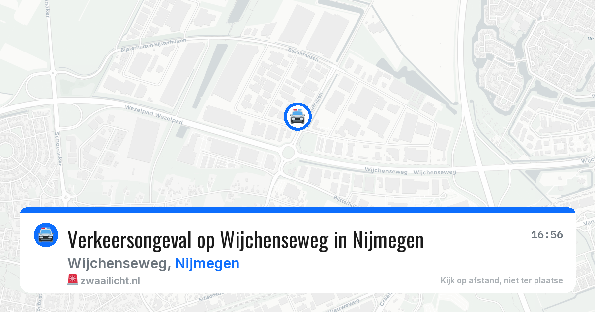 Verkeersongeval op Wijchenseweg in Nijmegen — 25 mrt 2026