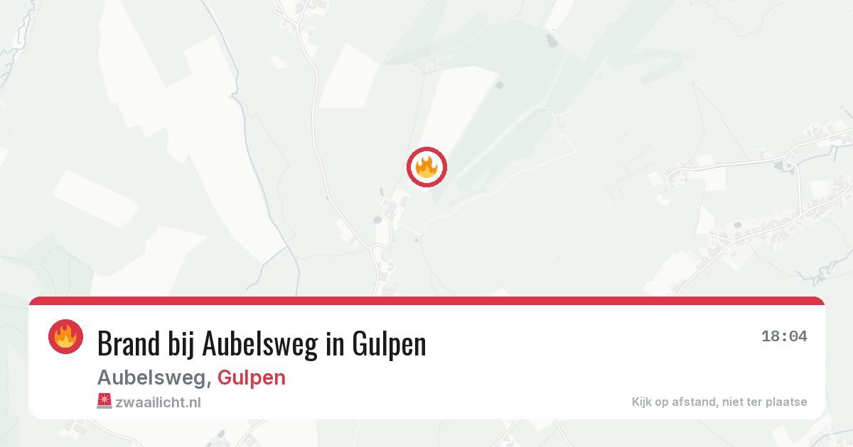 Brand bij Aubelsweg in Gulpen — 19 jun 2026