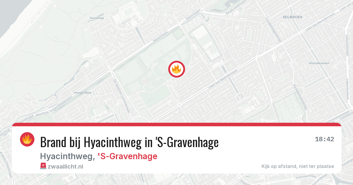 Brand bij Hyacinthweg in 'S-Gravenhage — 14 jun 2026