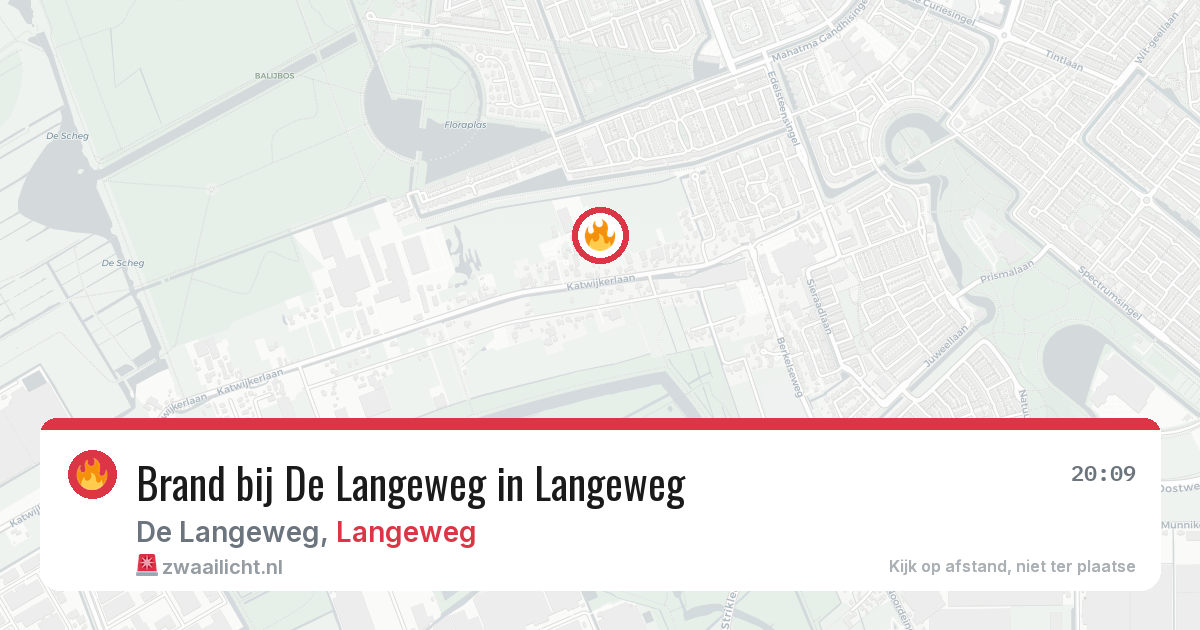Brand bij De Langeweg in Langeweg — 23 mei 2026