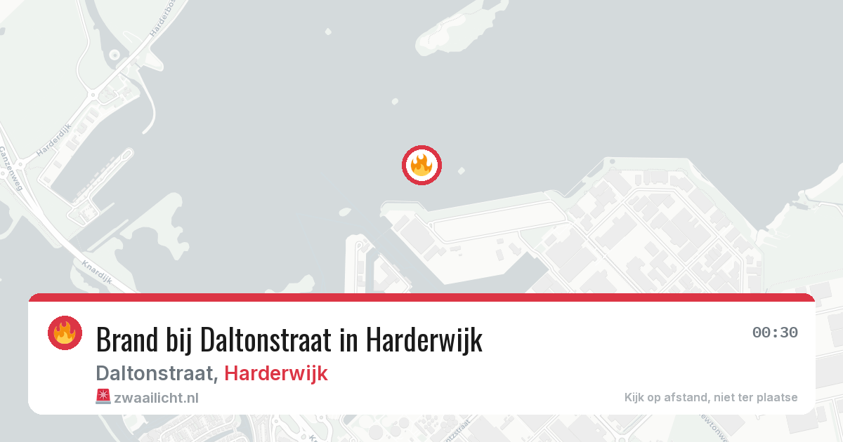 Brand bij Daltonstraat in Harderwijk — 28 mei 2026