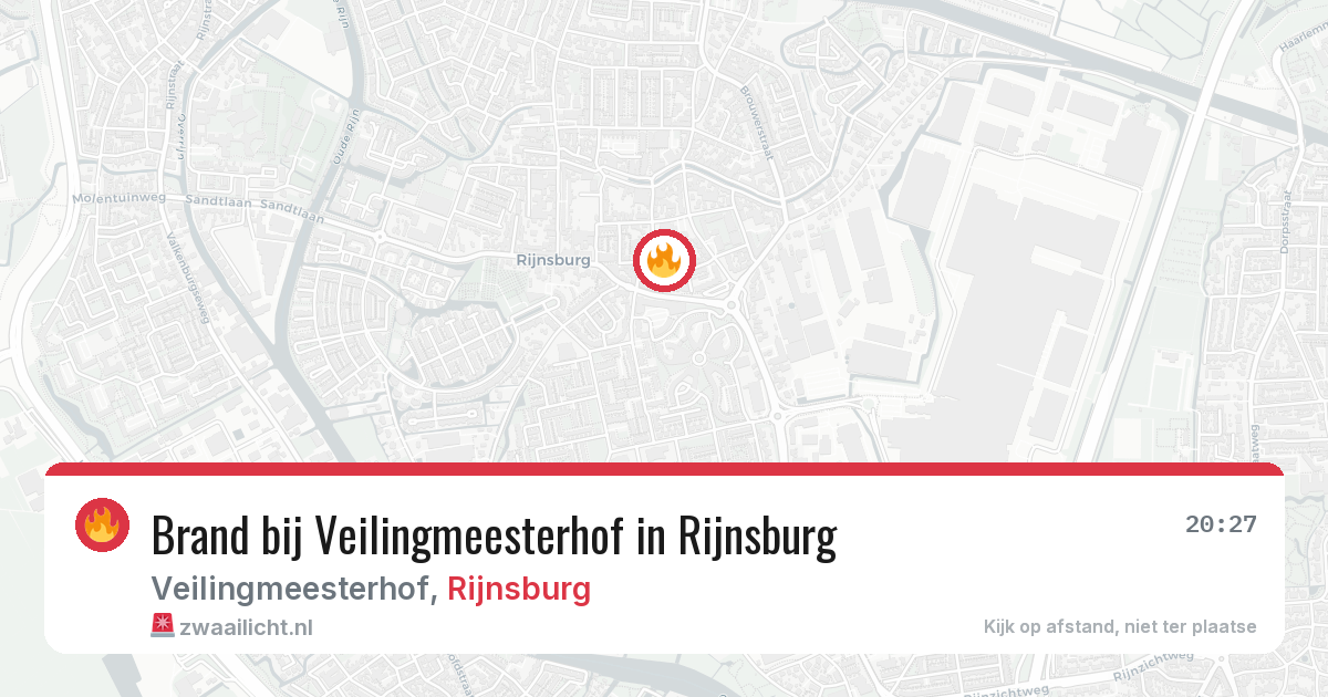Brand bij Veilingmeesterhof in Rijnsburg — 28 mei 2026