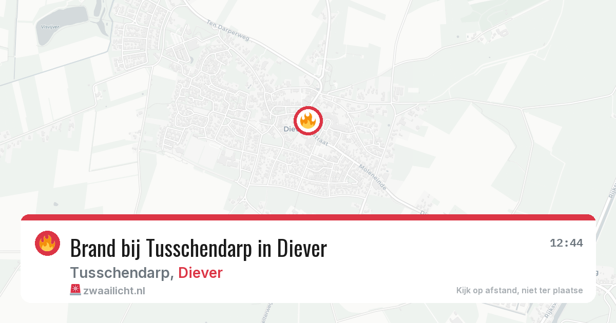Brand bij Tusschendarp in Diever — 20 jun 2026
