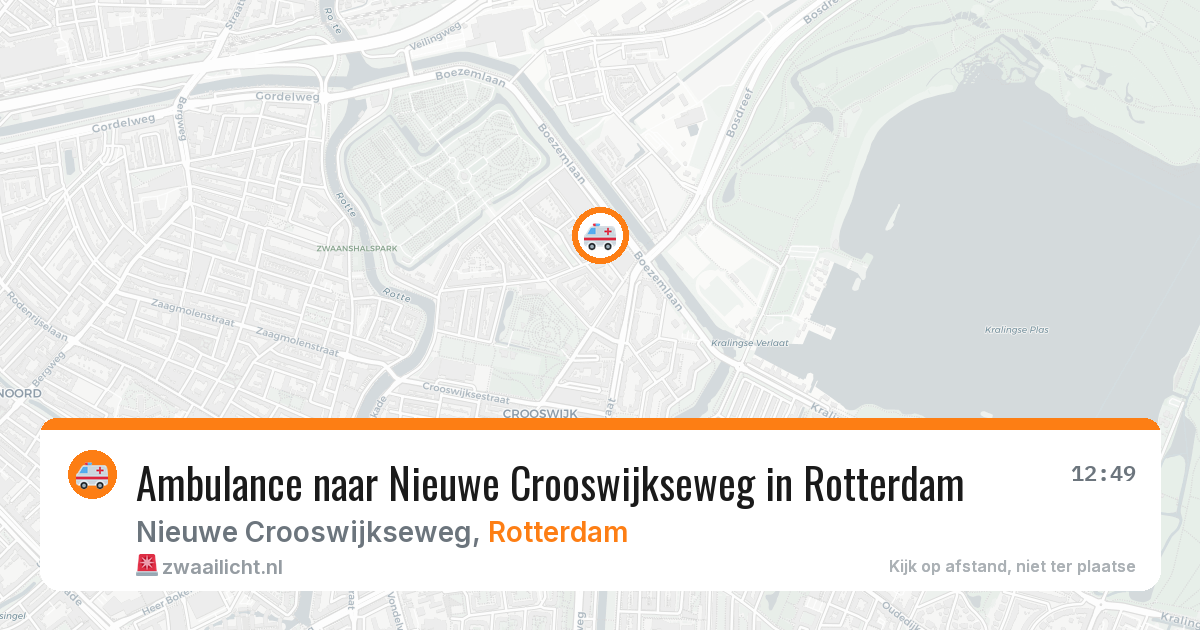Ambulance naar Nieuwe Crooswijkseweg in Rotterdam — 11 aug 2026