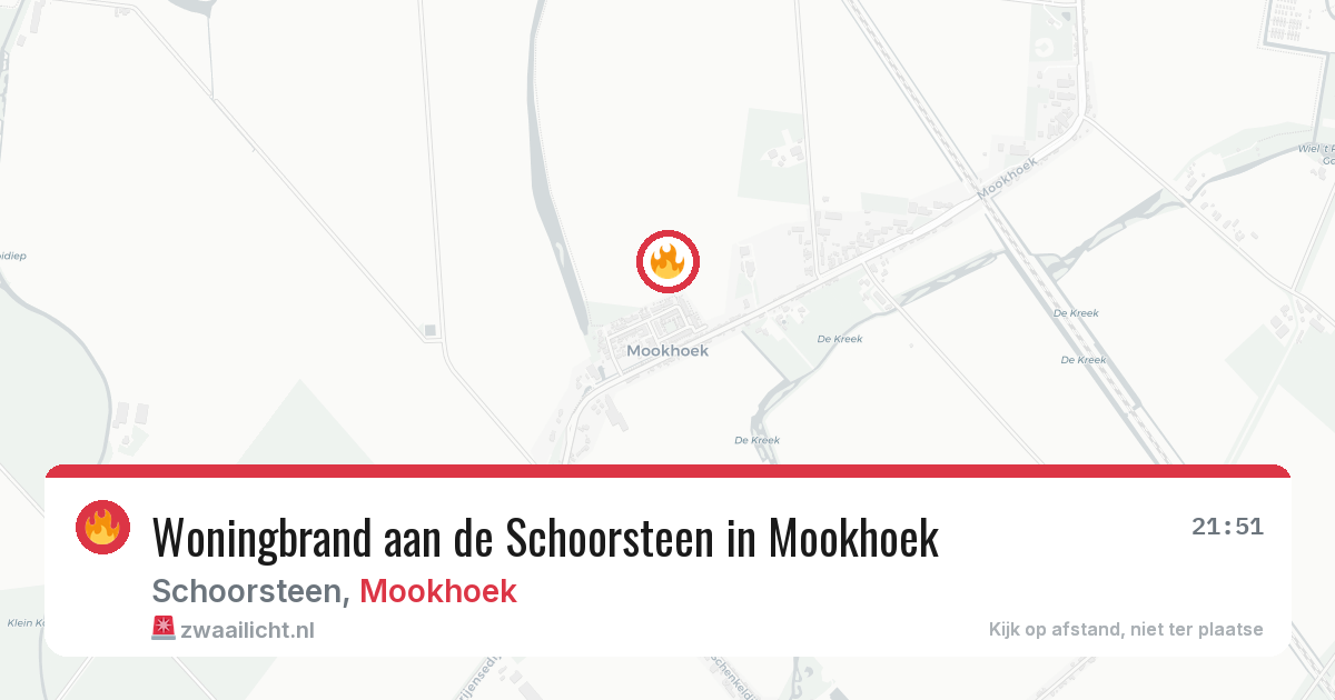 Woningbrand aan de Schoorsteen in Mookhoek — 14 feb 2026