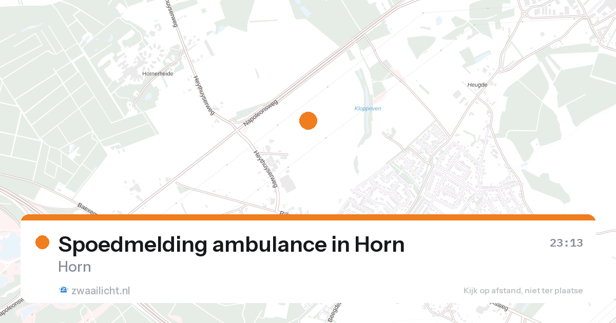 Spoedmelding ambulance in Horn — 27 aug 2026