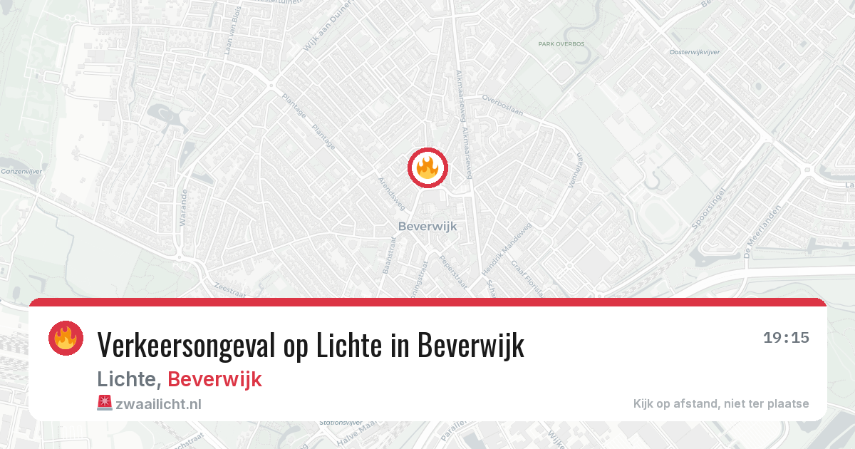 Verkeersongeval op Lichte in Beverwijk — 25 mrt 2026