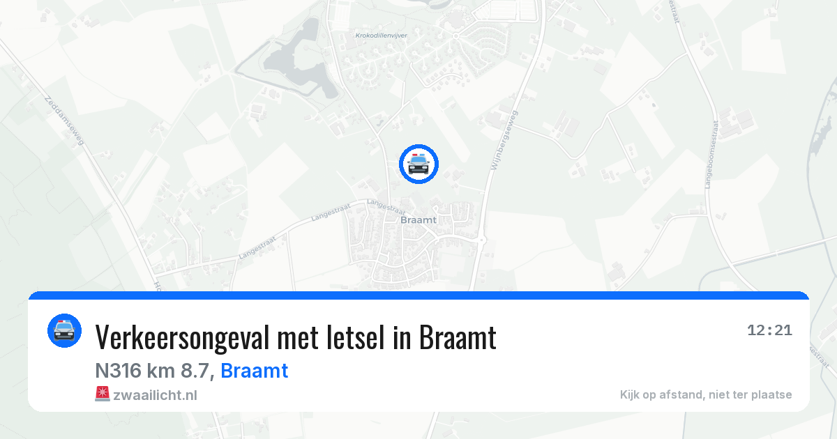 Verkeersongeval met letsel in Braamt — 29 apr 2026