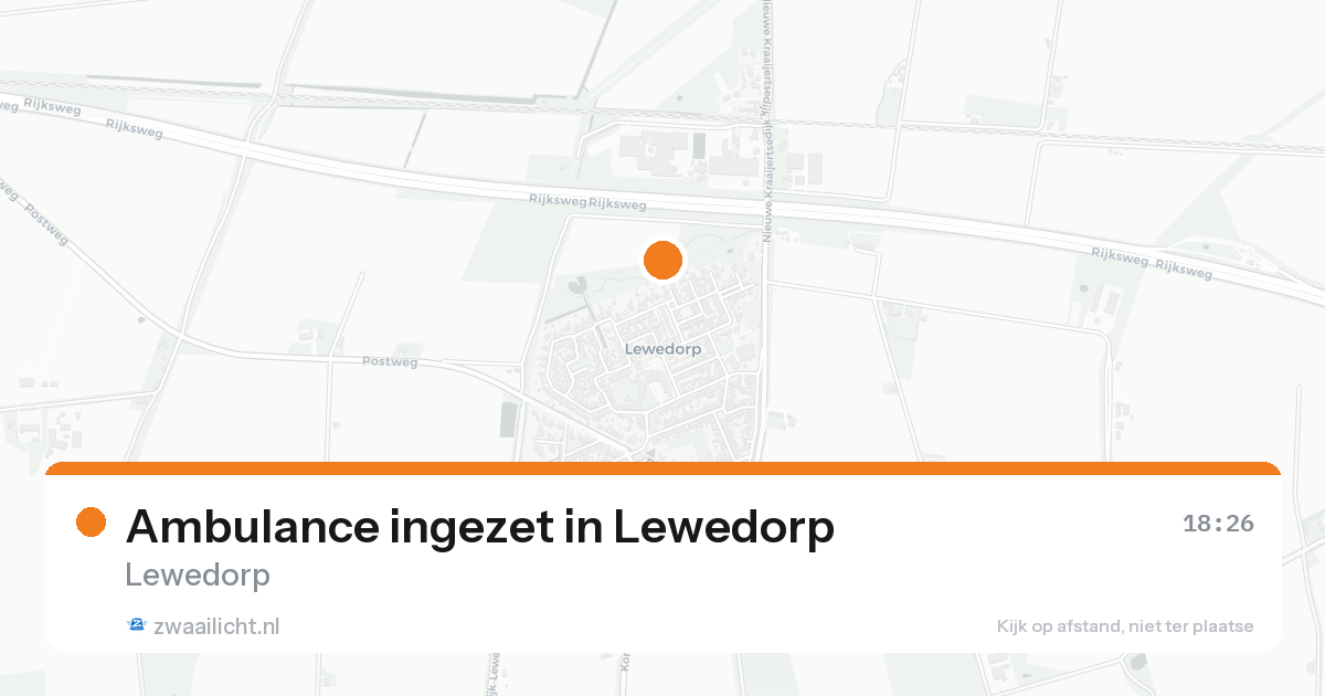 Ambulance ingezet in Lewedorp — 31 jan 2026