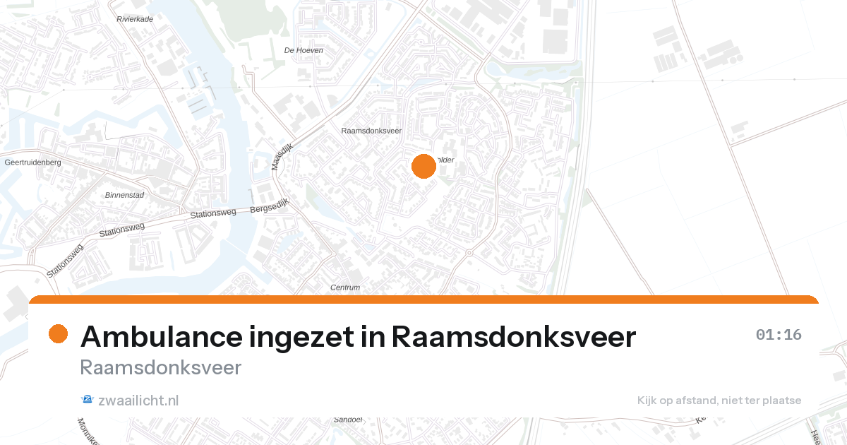 Ambulance ingezet in Raamsdonksveer — 26 aug 2026