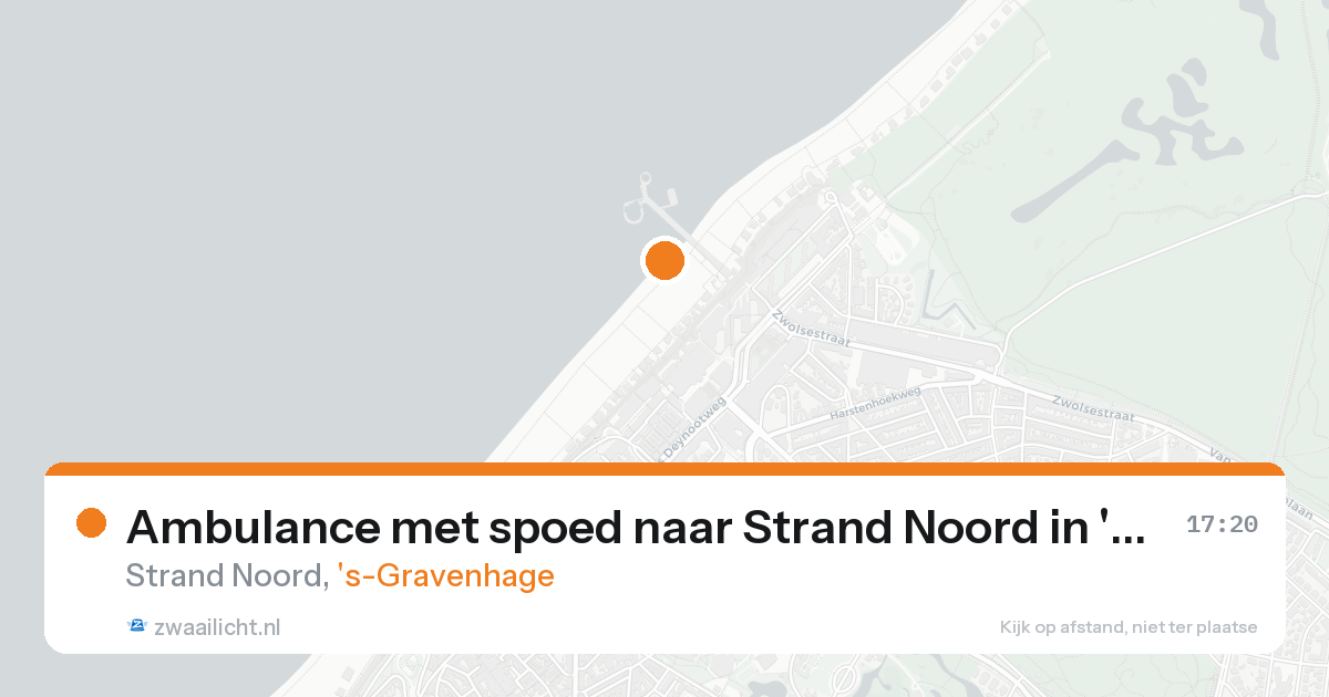 Ambulance met spoed naar Strand Noord in 's-Gravenhage — 22 aug 2026
