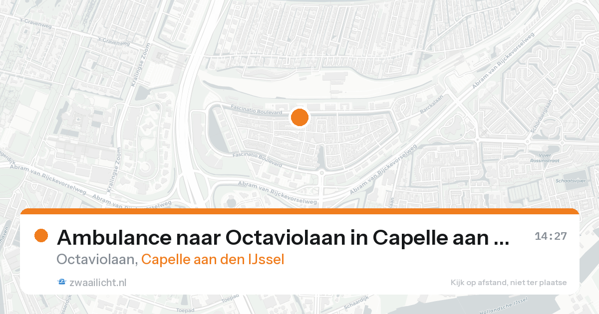 Ambulance naar Octaviolaan in Capelle aan den IJssel — 16 aug 2026