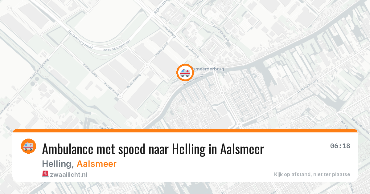 Ambulance met spoed naar Helling in Aalsmeer — 18 jul 2026
