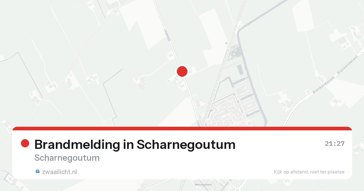 Brandmelding in Scharnegoutum — 19 aug 2026