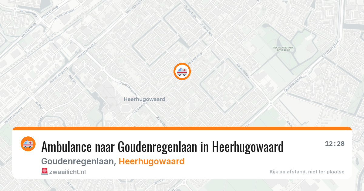 Ambulance naar Goudenregenlaan in Heerhugowaard — 30 jun 2026