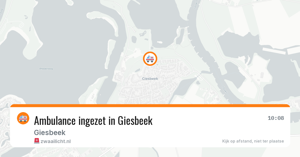 Ambulance ingezet in Giesbeek — 11 mei 2026