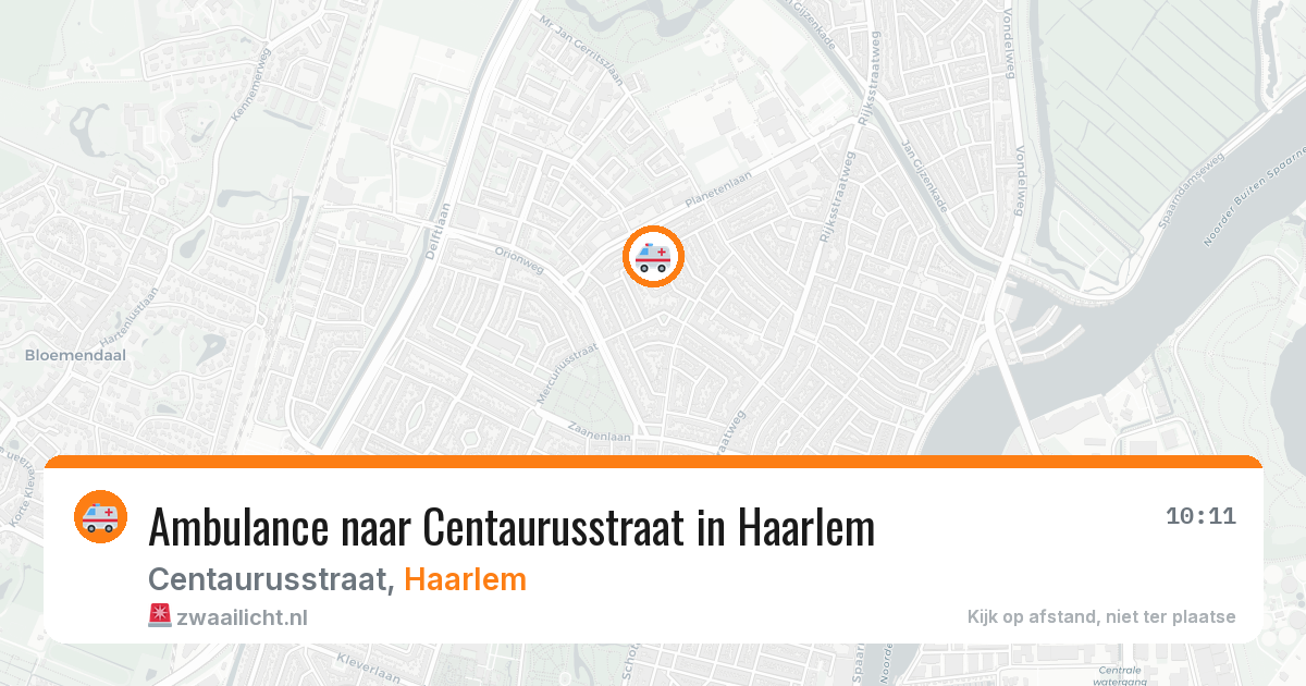 Ambulance naar Centaurusstraat in Haarlem — 29 jan 2026