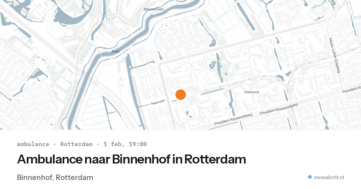 Ambulance naar Binnenhof in Rotterdam — 1 feb 2026