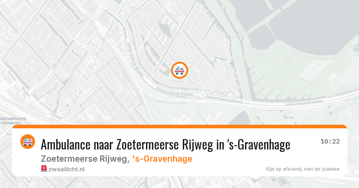 Ambulance naar Zoetermeerse Rijweg in 's-Gravenhage — 6 mei 2026