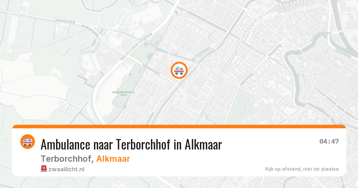 Ambulance naar Terborchhof in Alkmaar — 21 mei 2026