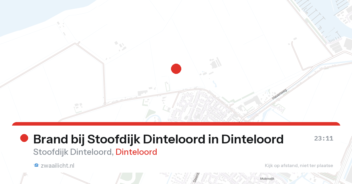 Brand bij Stoofdijk Dinteloord in Dinteloord — 26 aug 2026