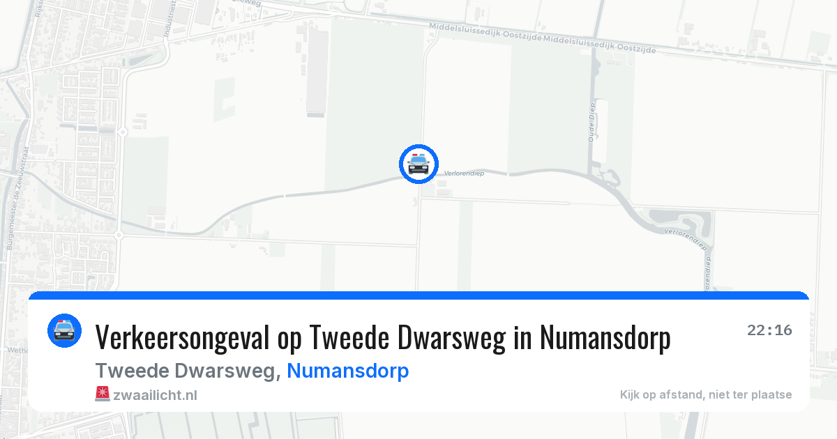Verkeersongeval op Tweede Dwarsweg in Numansdorp — 4 jul 2026