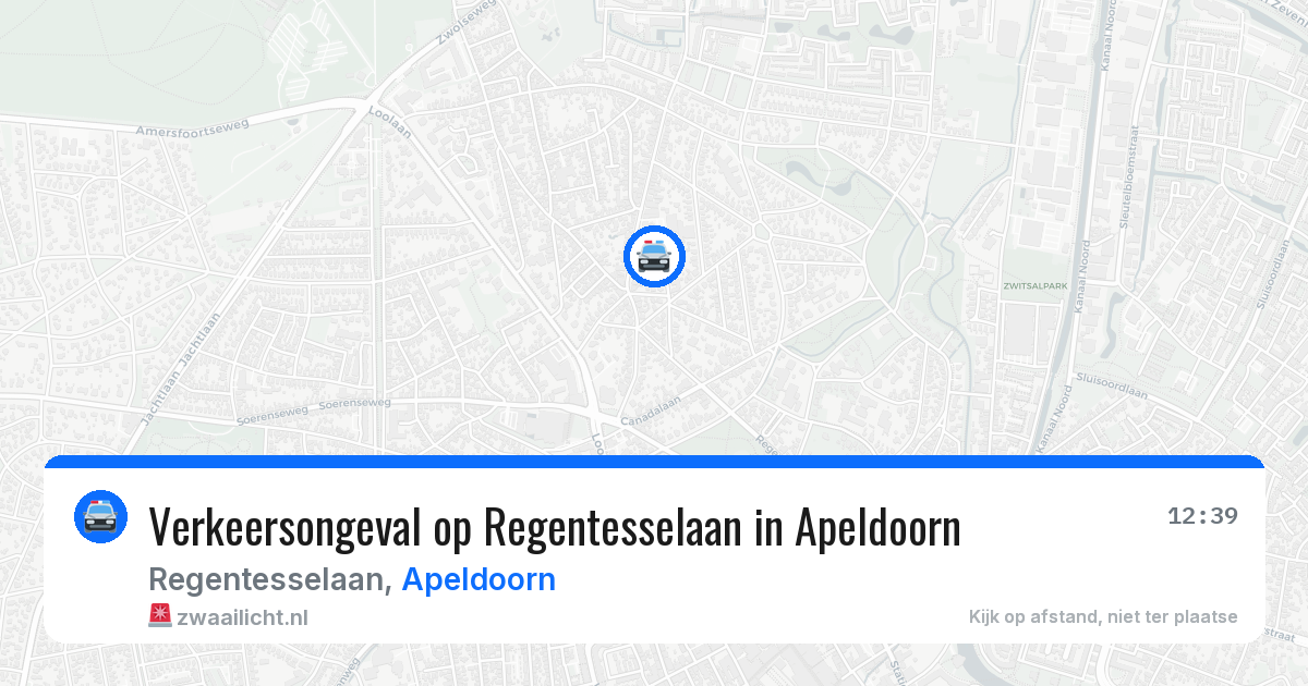 Verkeersongeval op Regentesselaan in Apeldoorn — 15 jul 2026