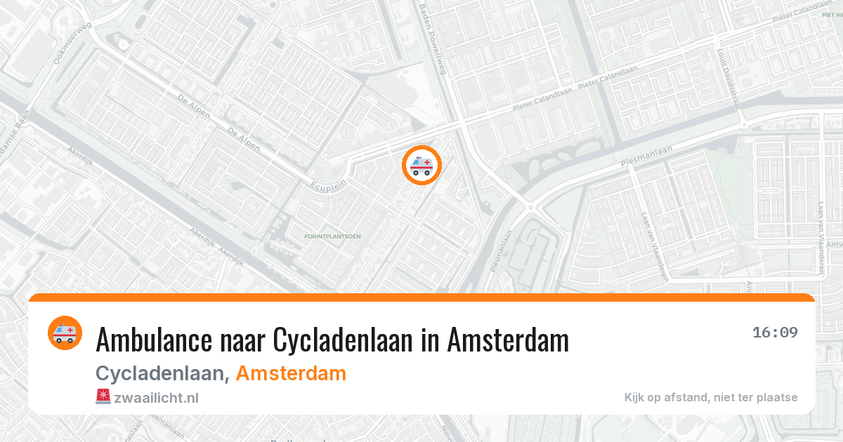 Ambulance naar Cycladenlaan in Amsterdam — 4 jun 2026